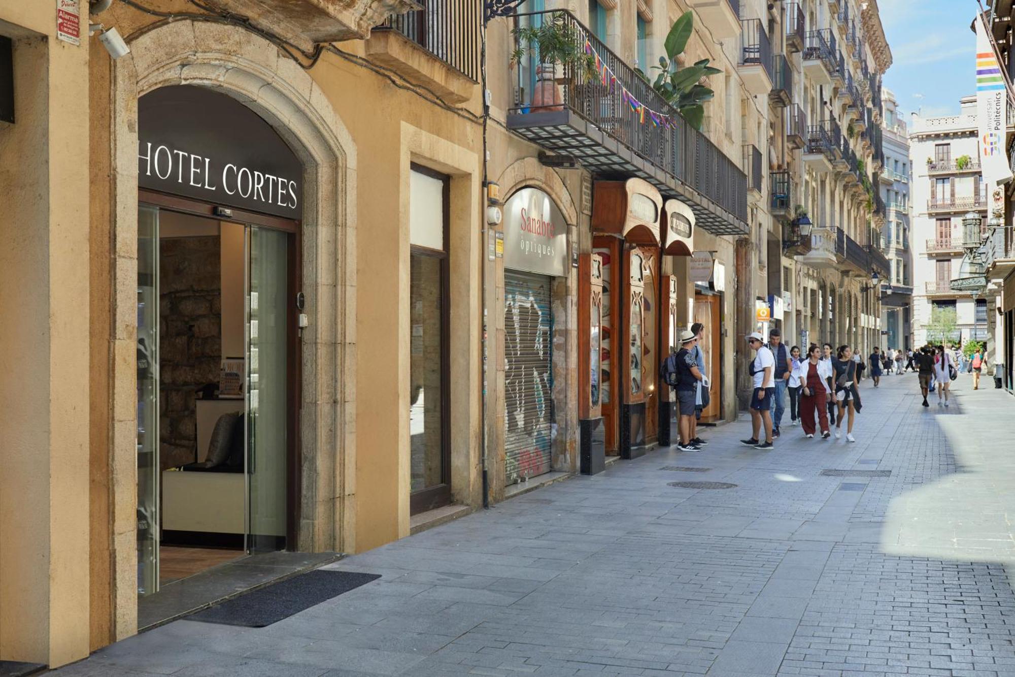 Hotel Cortes Rambla Barcelona Bagian luar foto